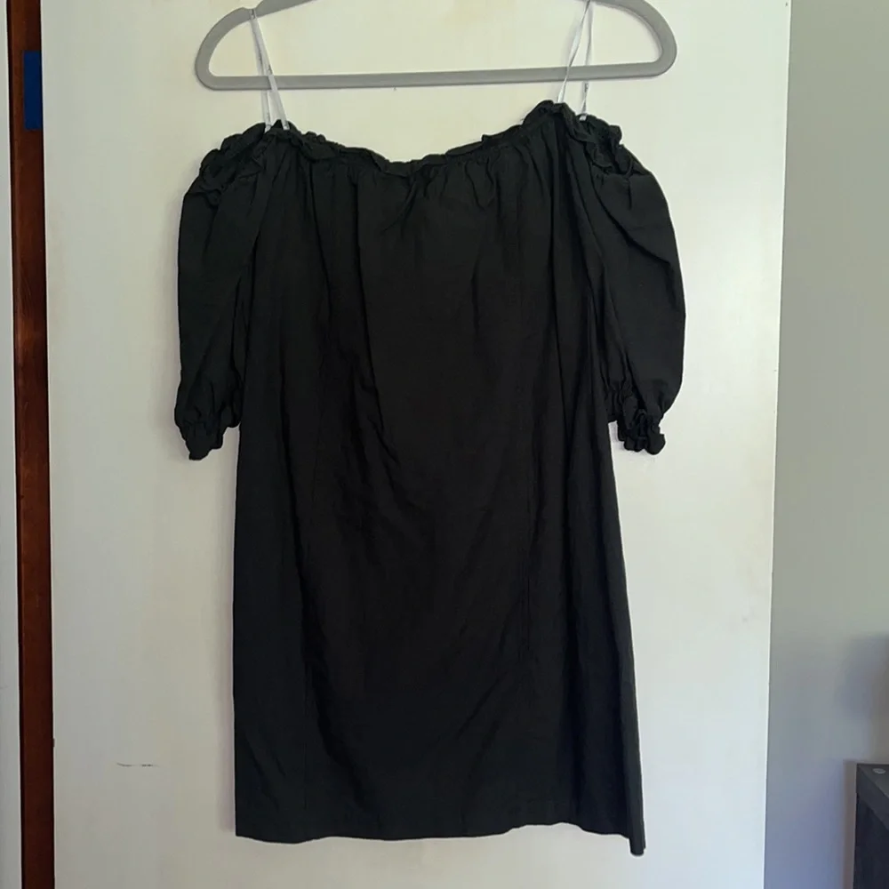 Lulus See Ya Later Dark Green Off the Shoulder Lace Up Dress - Picture 5 of 5